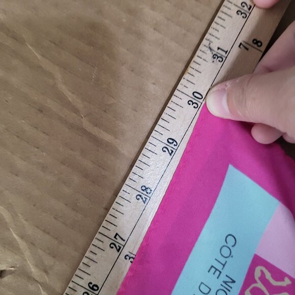 VTG Norma Dori Women's Floral Pink Blue Scarf Cote D'Azur Square - Picture 5 of 8